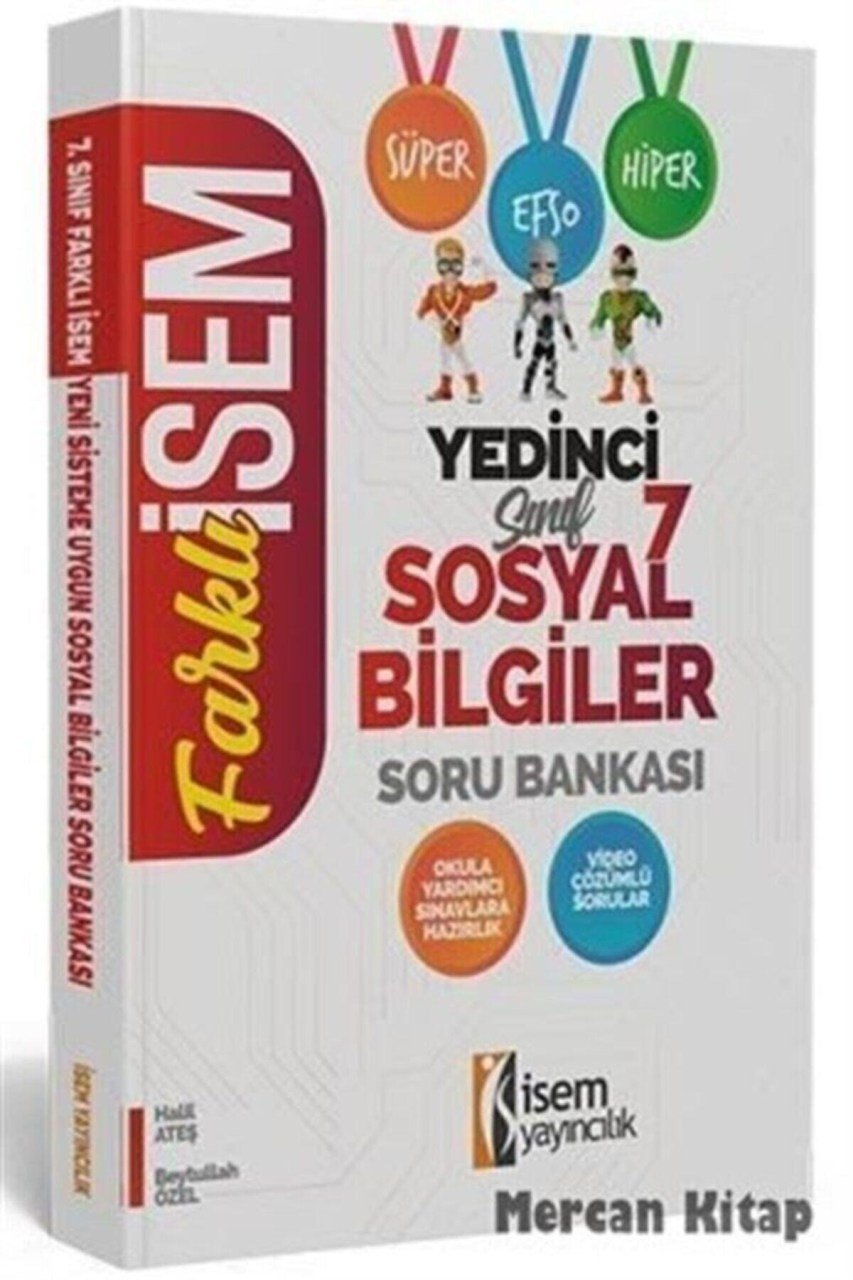 İsem Yayınları 7. Sınıf  Sosyal Bilgiler Soru Bankası