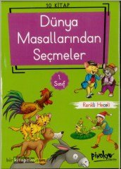 Pinokyo Yayınları Dünya Masallarından Seçmeler 1.Sınıf (Renkli Heceli)Yeşil Kitap
