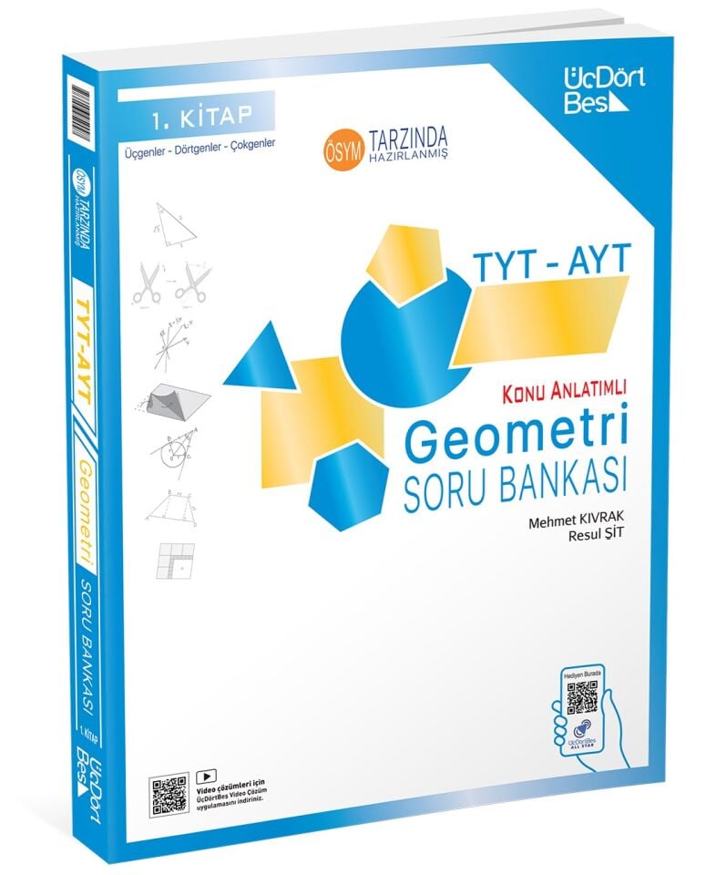 345 - TYT-AYT 2025 Model Geometri Soru Bankası - GÜNCEL BASKI
