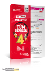Sınav Yayınları 4. Sınıf Tüm Dersler Yaprak Test