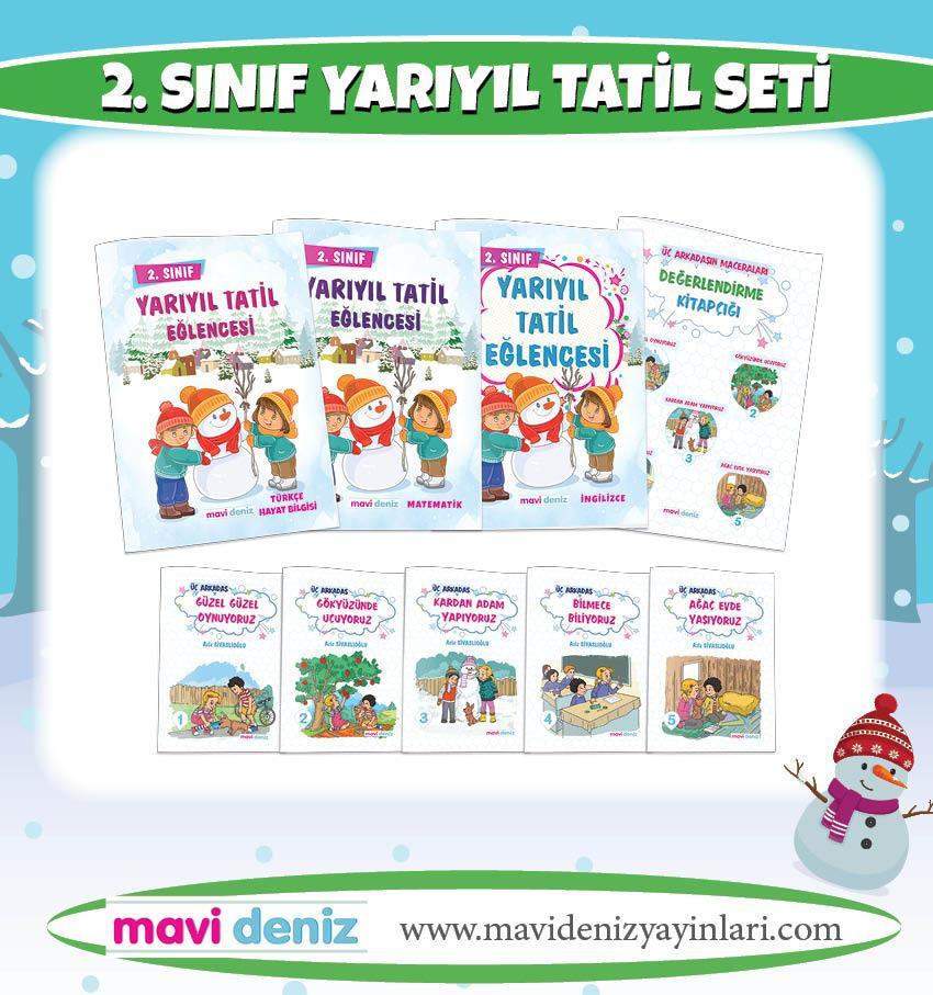 Mavi Deniz Yayınları 2.Sınıf Yarıyıl Tatil Seti 2020-2021