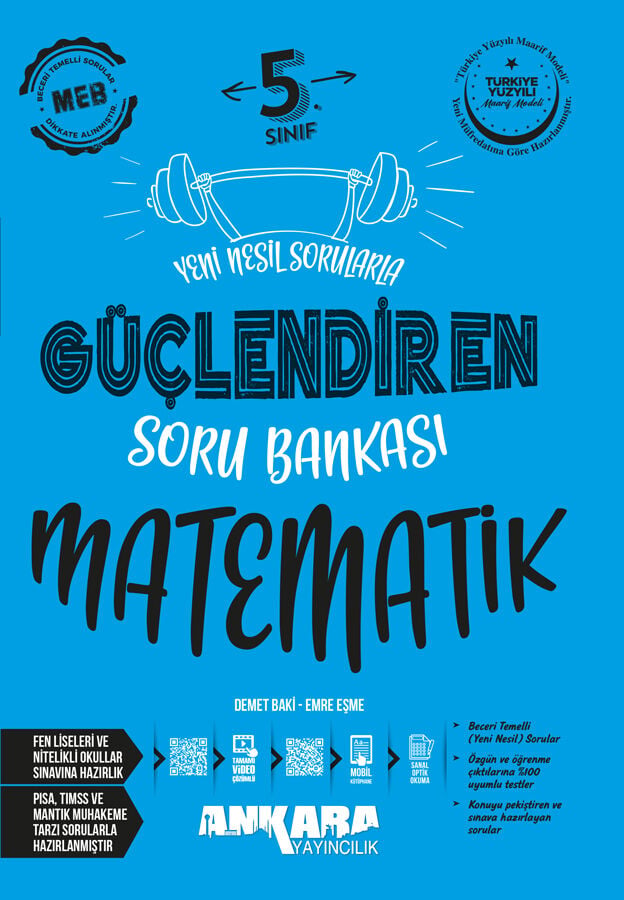 Ankara Yayıncılık 5. Sınıf Matematik Güçlendiren Soru Bankası
