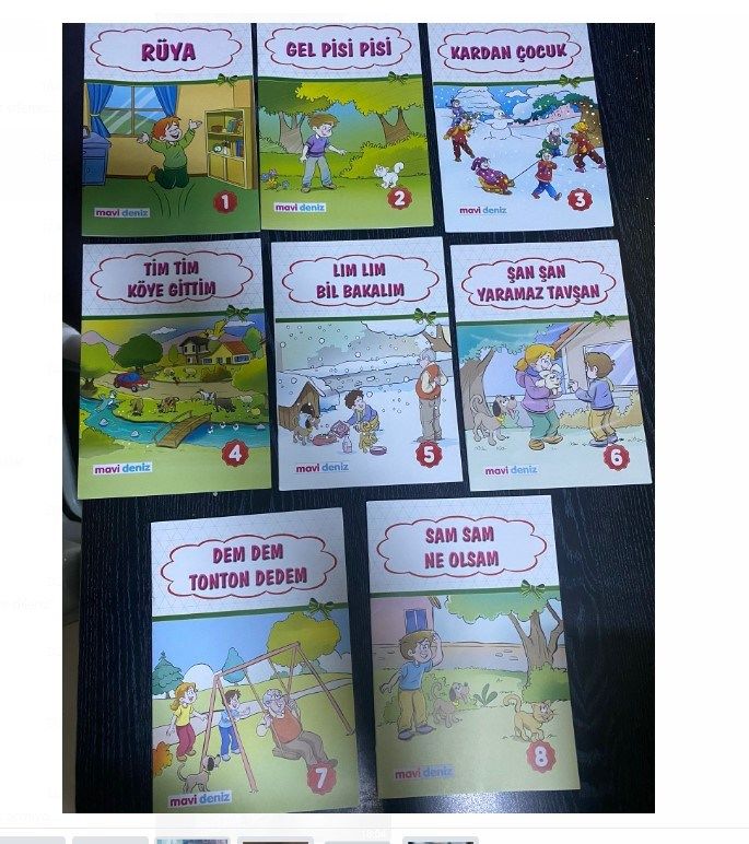 Mavi Deniz 1.Sınıf Hikaye Seti  16 Sayfalık (Rüya)