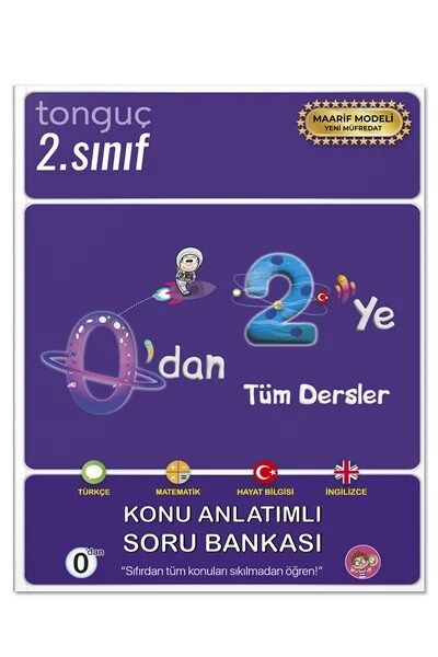 Tonguç Akademi 2. Sınıf 0'dan 2'ye Tüm Dersler Konu Anlatımlı Soru Bankası