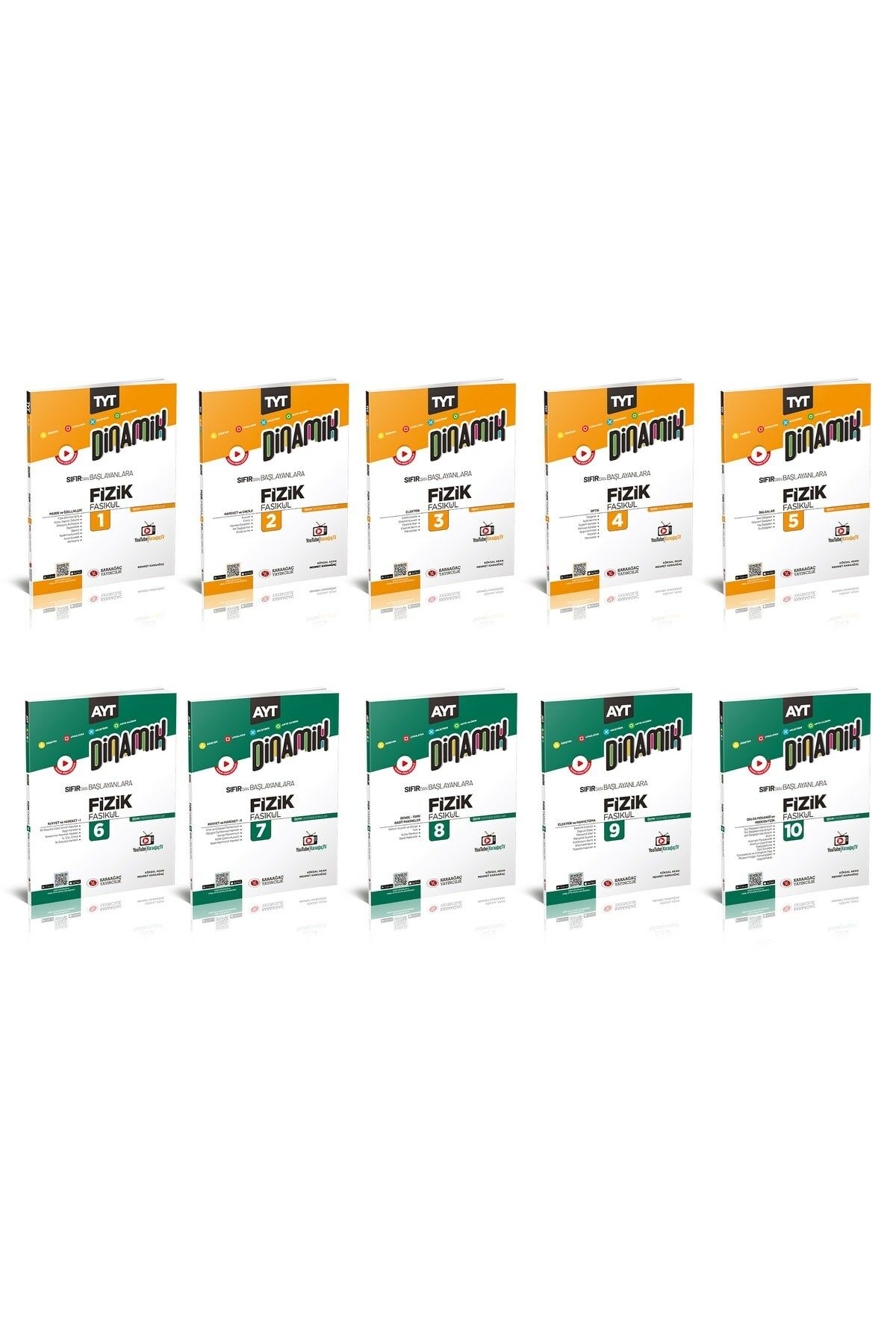 Tyt Ayt Dinamik Fizik Fasikül Seti 10 Kitap