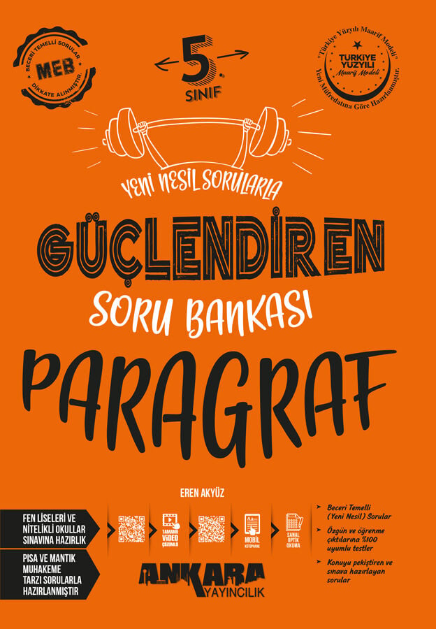 Ankara Yayıncılık 5. Sınıf Paragraf Güçlendiren Soru Bankası