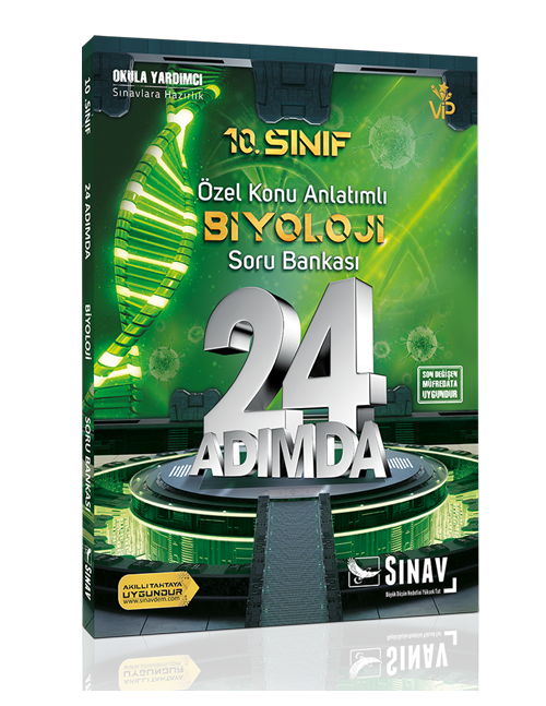 Sınav Yayınları 10. Sınıf Biyoloji 24 Adımda Özel Konu Anlatımlı Soru Bankası