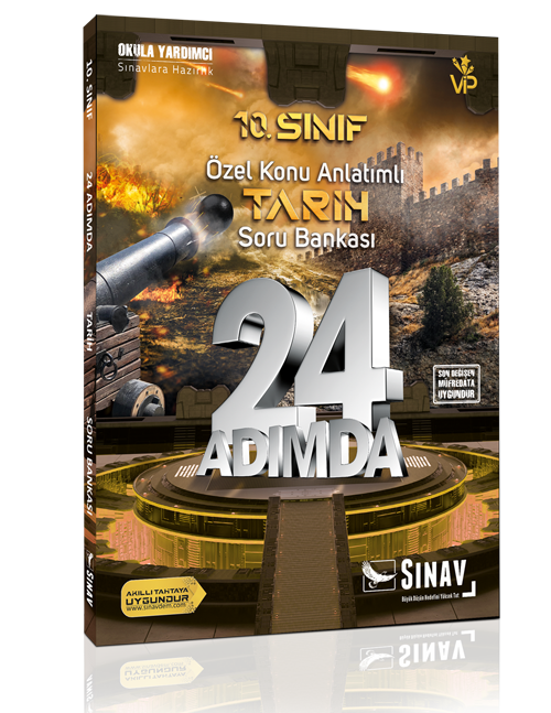 Sınav Yayınları 10. Sınıf Tarih 24 Adımda Özel Konu Anlatımlı Soru Bankası