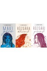 Mavi Gece Seti Kübra Berk 3 Kitap Ciltli Set- Mavi Gece- Rüzgara Dokunmak-rüzgarı Yaşamak