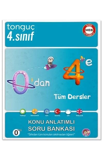 Tonguç Akademi 4. Sınıf 0'dan 4'e Tüm Dersler Konu Anlatımlı Soru Bankası
