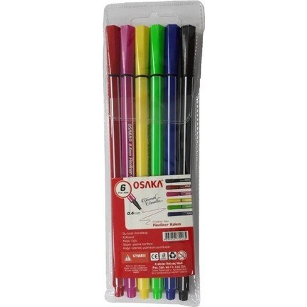 Osaka 0.4 mm 6 Renk Fineliner Kalem
