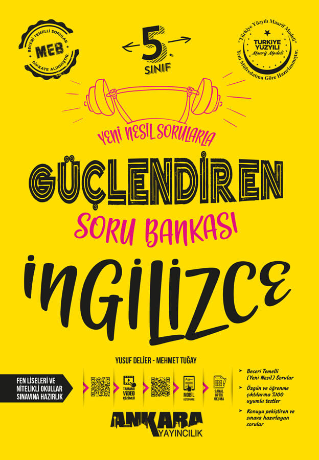 Ankara Yayıncılık 5. Sınıf İngilizce Güçlendiren Soru Bankası