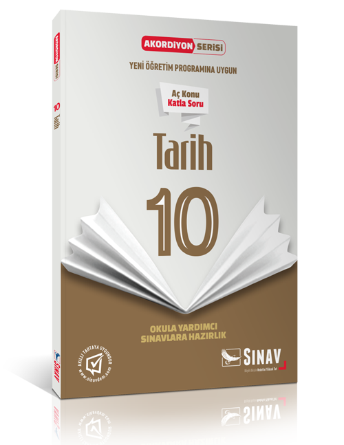 Sınav Yayınları 10. Sınıf Tarih Akordiyon Kitap