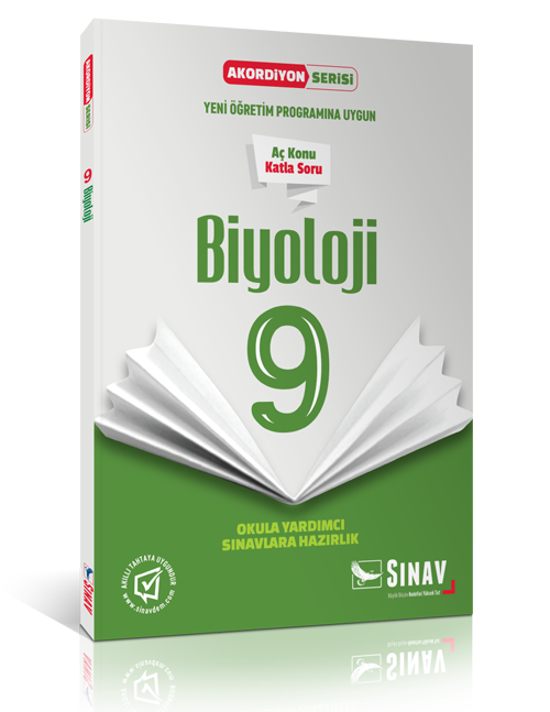 Sınav Yayınları 9. Sınıf Biyoloji Akordiyon Kitap