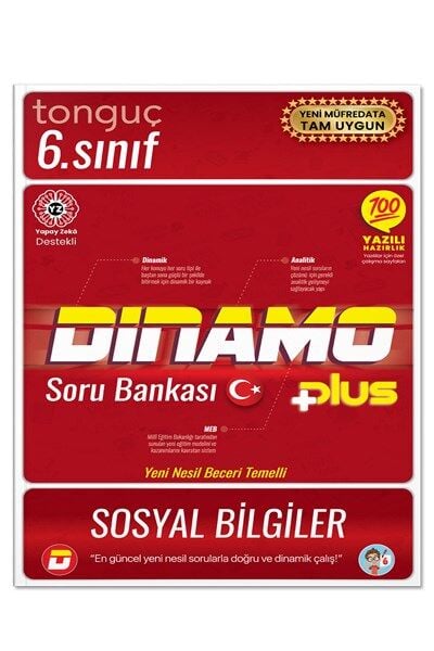 Tonguç Akademi 6. Sınıf Dinamo Plus Sosyal Bilgiler Soru Bankası