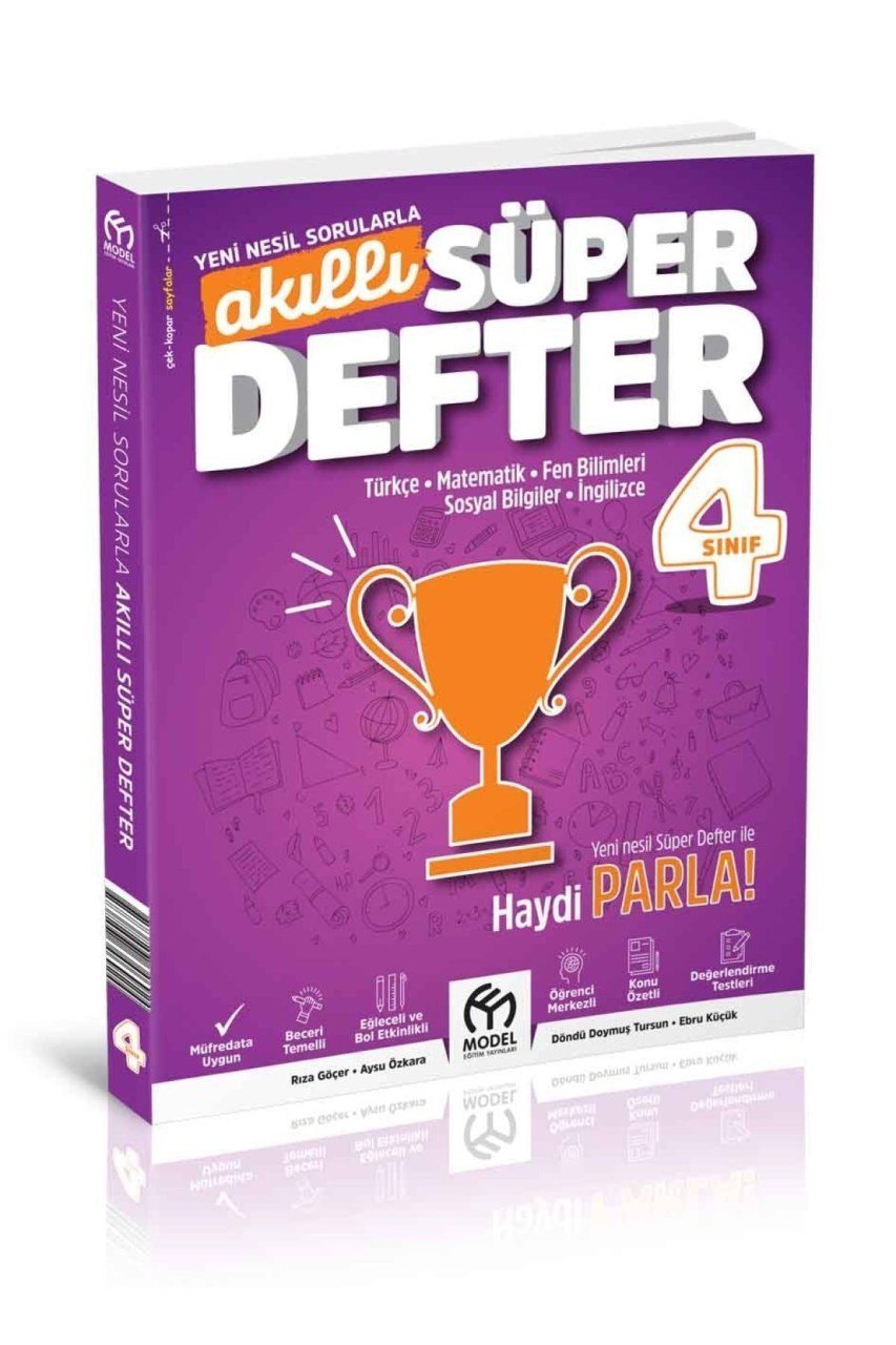 4 Sınıf Akıllı Süper Defter Tüm Dersler