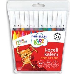 Pensan 12 Renk Keçeli Kalem