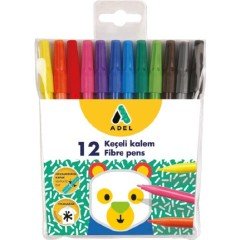Adel 12 Renk Keçeli Kalem