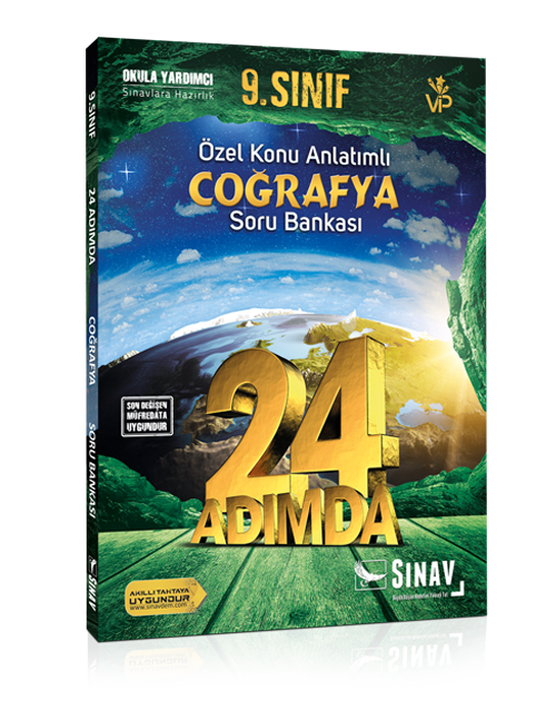 Sınav Yayınları 9. Sınıf Coğrafya 24 Adımda Özel Konu Anlatımlı Soru Bankası