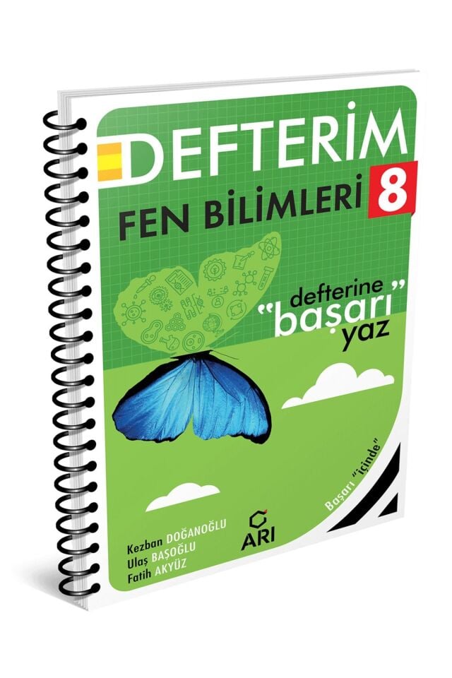 Arı Yayınları 8 Sınıf Fen Bilimleri Defterim LGS