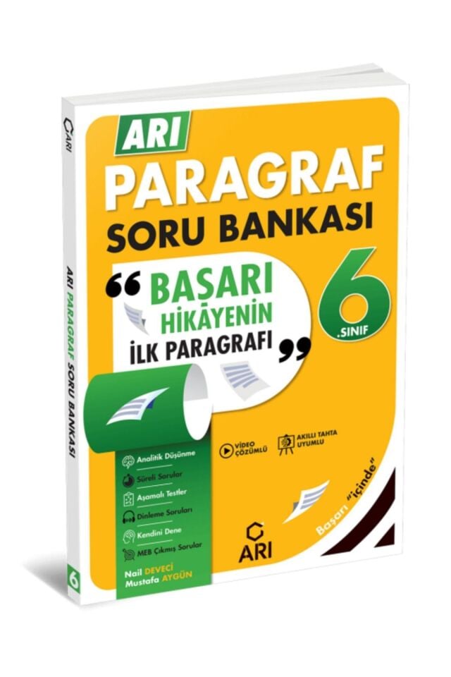 Arı Yayıncılık 6. Sınıf Paragraf Soru Bankası