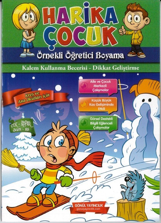 Gönül Yayıncılık Kreş ve Anaokulları İçin Boyama Yeşil