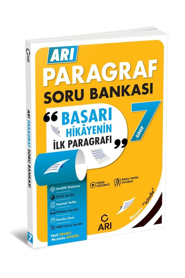 Arı Yayıncılık 7. Sınıf Paragraf Soru Bankası
