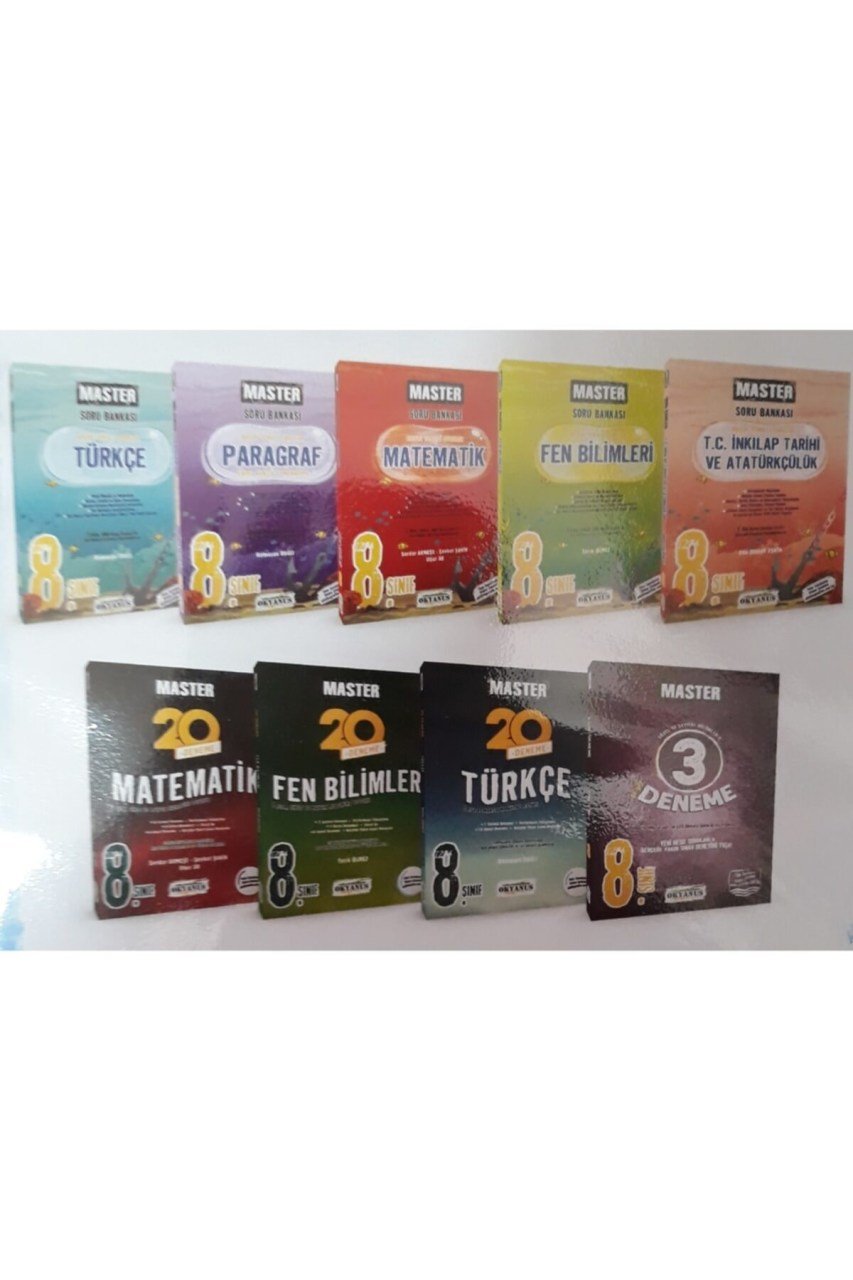 8. Sınıf Master 5 Ders Soru Bankası + 4 Deneme Set