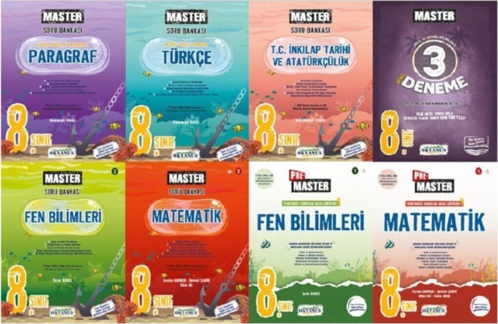 Okyanus Yayınları 8. Sınıf Süper Set 8 Kitap