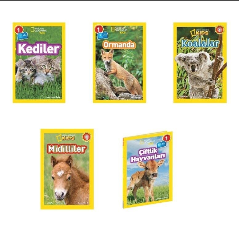 National Geographic Kids Okuma Kitapları Seviye 1 Tatlı Hayvanlar Seti