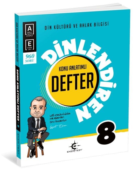 Eker Test 8. Sınıf Din Kültürü Dinlendiren Konu Anlatımlı Defter