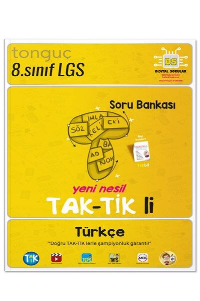 Tonguç Akademi 8. Sınıf LGS Yeni Nesil Taktikli Türkçe Soru Bankası