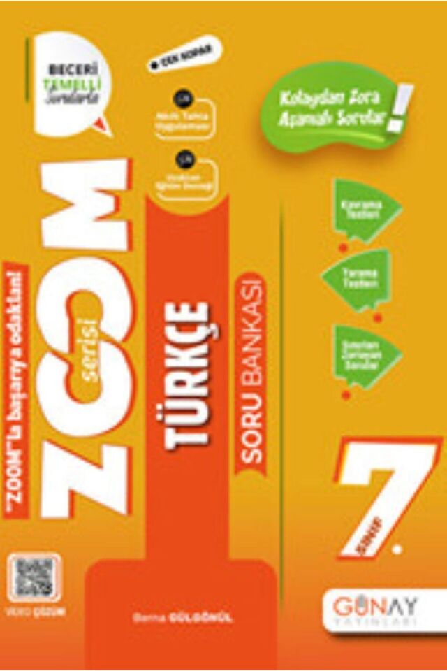 Günay Yayınları 7. Sınıf Zoom Soru Bankası Seti 6 Kitap (T-M-F-S-D-İ)