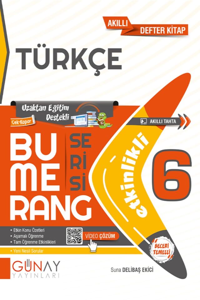 Günay Yayınları 6. Sınıf Bumerang Türkçe Fen Bilimleri Seti