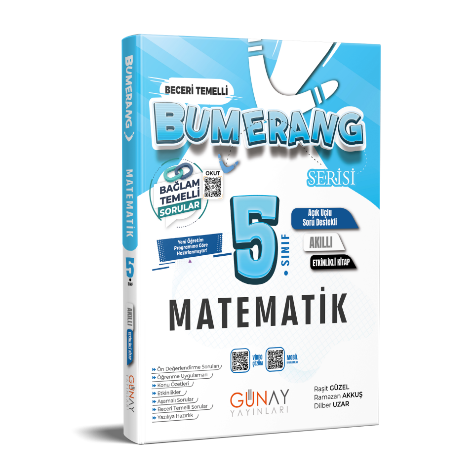 Günay Yayınları 5. Sınıf Bumerang Matematik Akıllı Etkinlikli Kitap