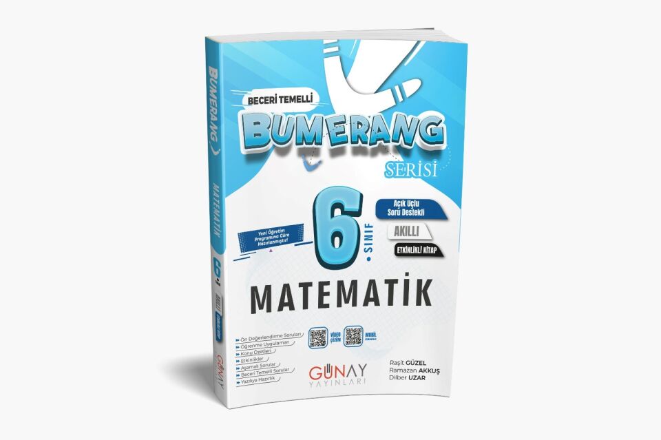 Günay Yayınları 6. Sınıf Bumerang Matematik Etkinlikli Kitap