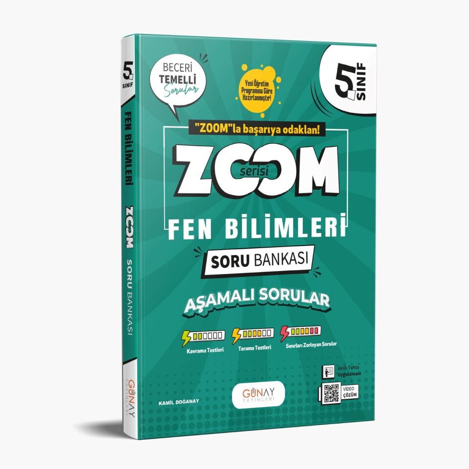 Günay Yayınları 5. Sınıf Zoom Fen Bilimleri Soru Bankası