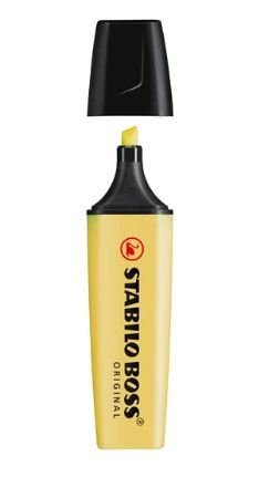 SStabilo Boss Original Pastel Sarı 70/144 Fosforlu Kalem