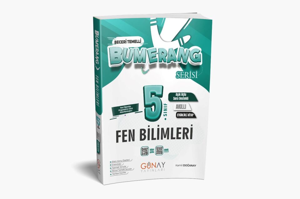 Günay Yayınları 5. Sınıf Bumerang Fen Bilimleri Etkinlikli Kitap