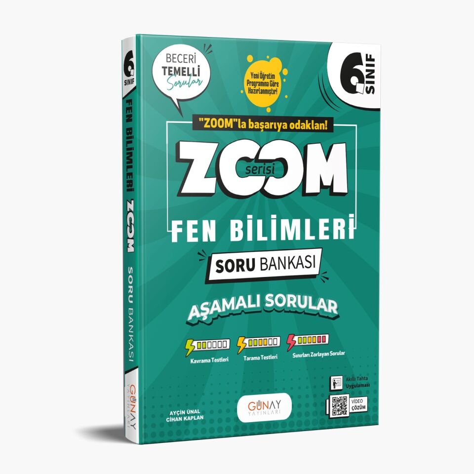 Günay Yayınları 6. Sınıf Zoom Fen Bilimleri Soru Bankası
