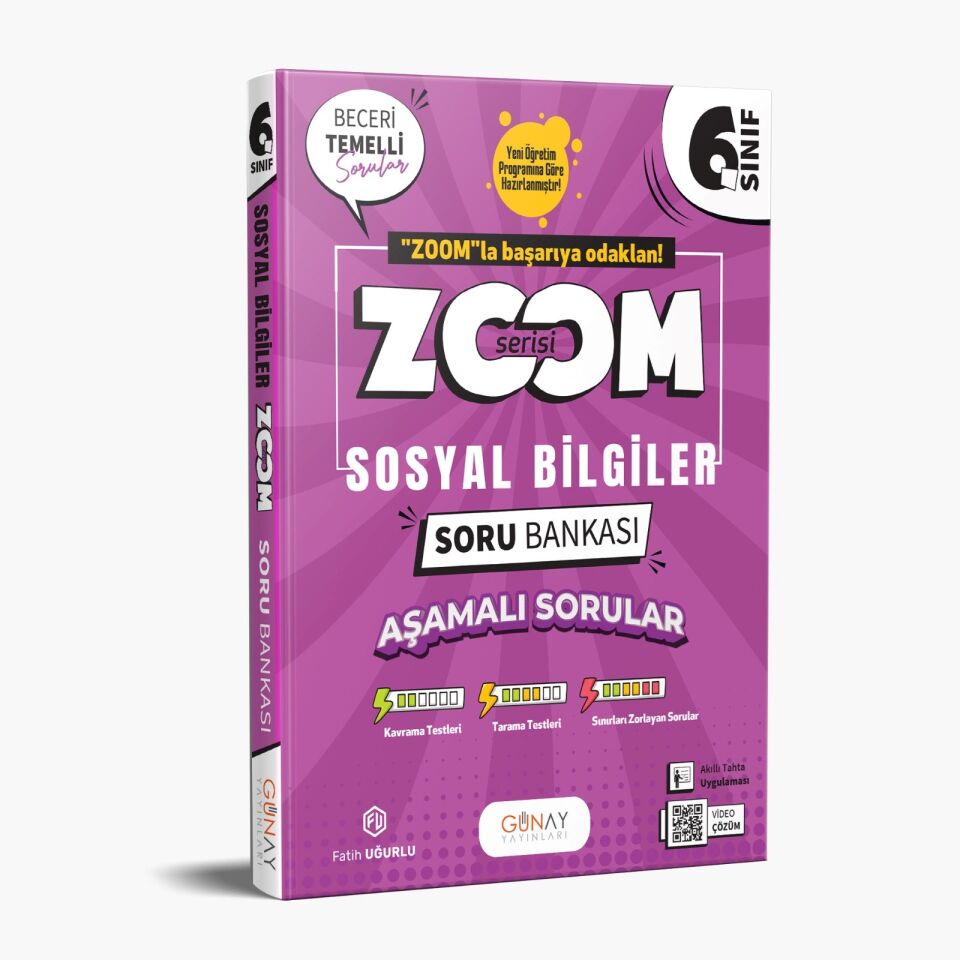 Günay Yayınları 6. Sınıf Zoom Sosyal Bilgiler Soru Bankası