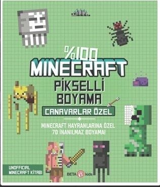 %100 Minecraft Pikselli Boyamalar Canavarlar Özel