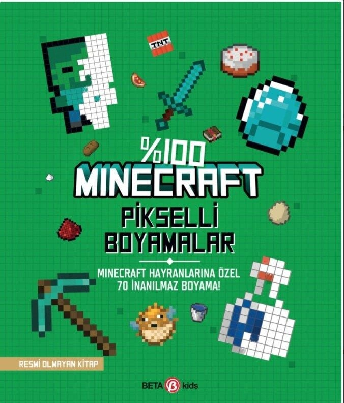 %100 Minecraft Pikselli Boyamalar