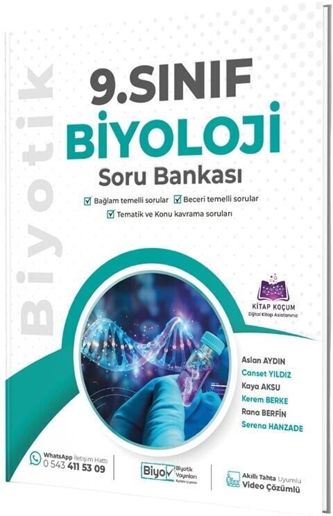 Biyotik Yayınları 9. Sınıf Biyoloji Soru Bankası