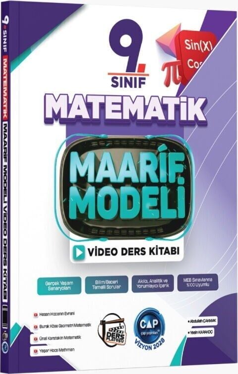 Çap Yayınları 9. Sınıf Matematik Maarif Modeli Video Ders Kitabı