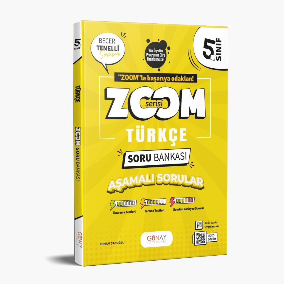 Günay Yayınları 5. Sınıf Zoom Türkçe Soru Bankası