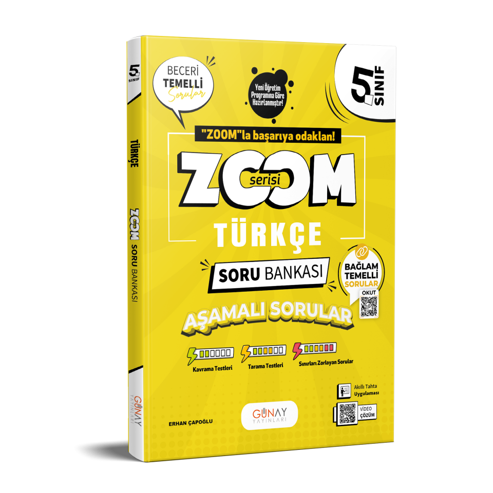 Günay Yayınları 5. Sınıf Zoom Türkçe Soru Bankası