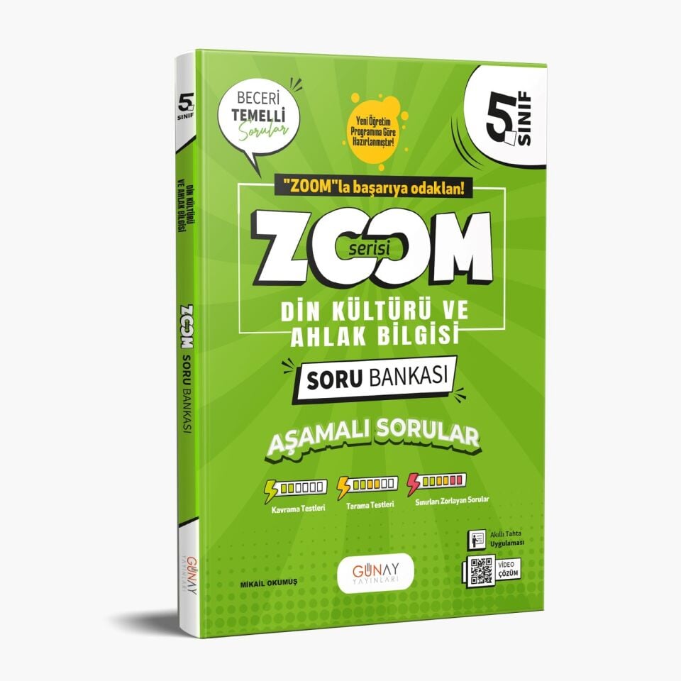 Günay Yayınları 5. Sınıf Zoom Din Kültürü Soru Bankası