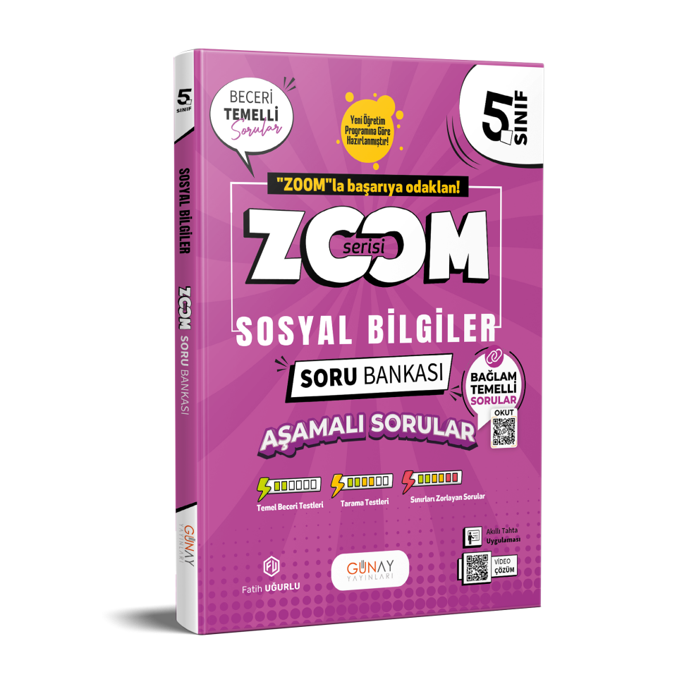 Günay Yayınları 5. Sınıf Zoom Sosyal Bilgiler Soru Bankası
