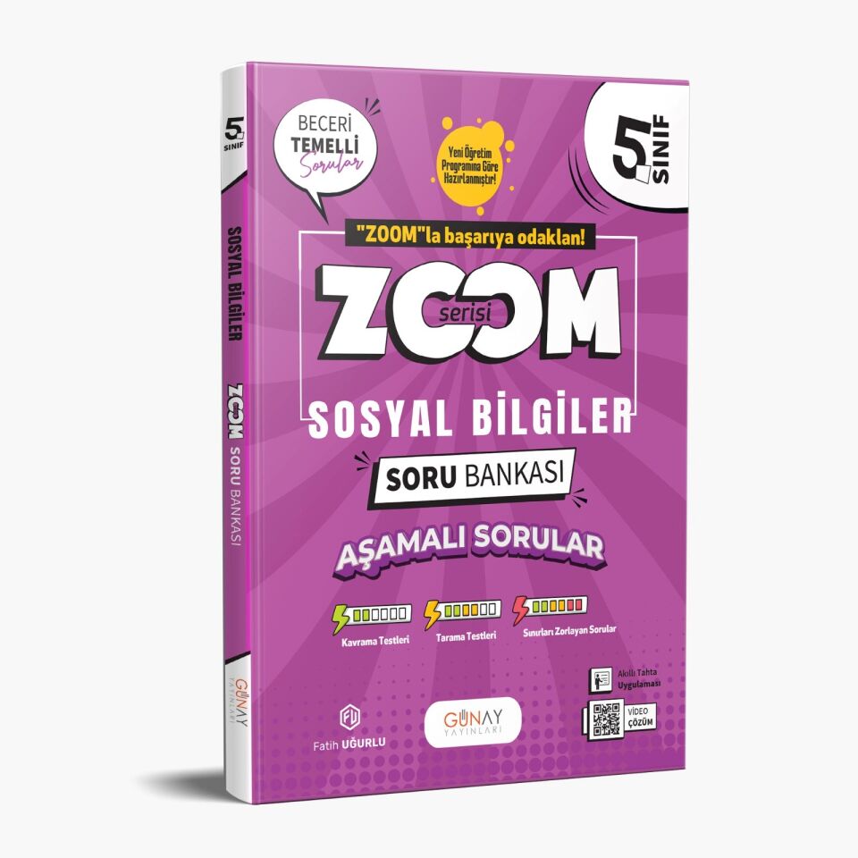 Günay Yayınları 5. Sınıf Zoom Sosyal Bilgiler Soru Bankası